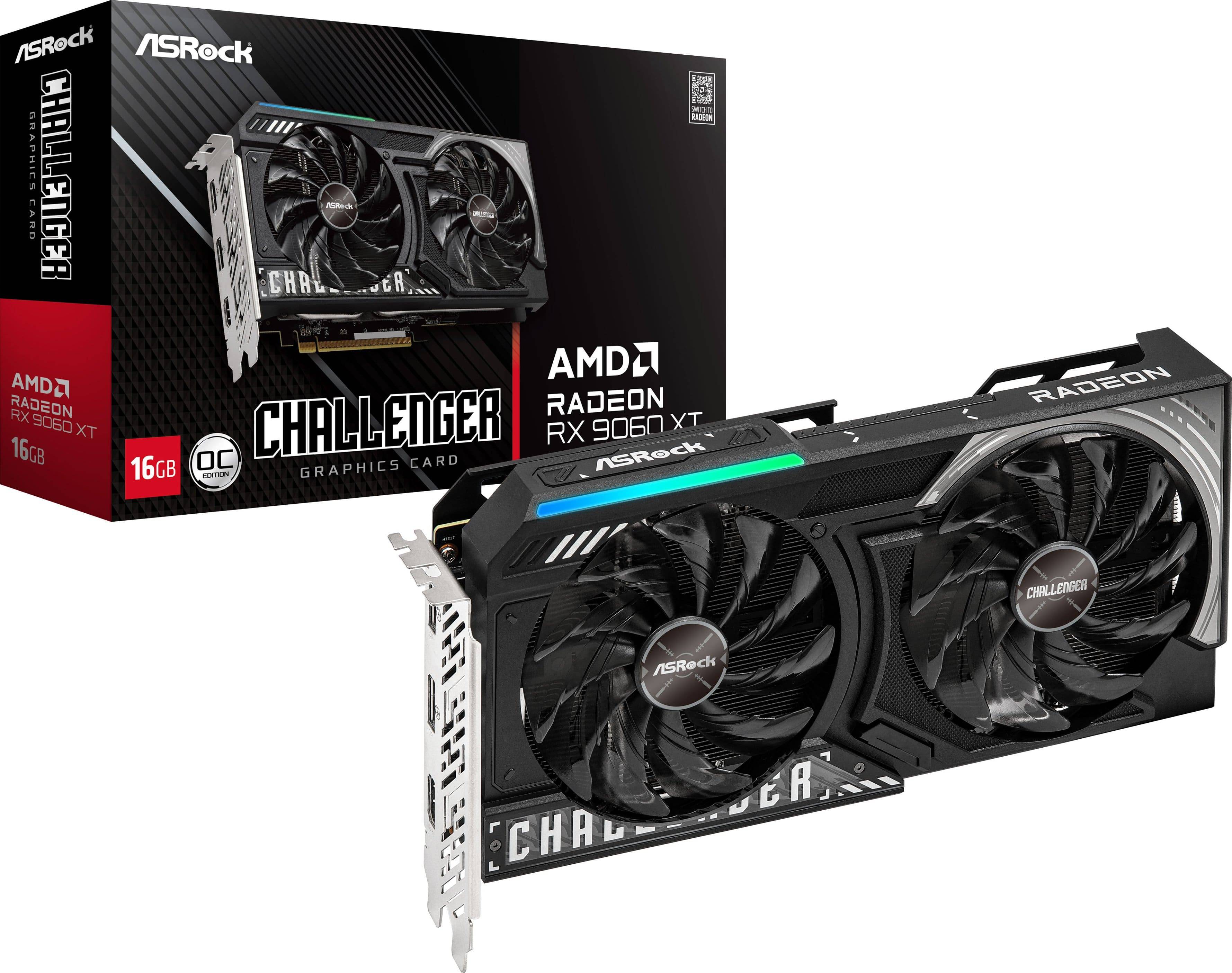 Rx 9060 xt Asrock Challenger Radeon RX 9060 XT 16GB Graphics Card