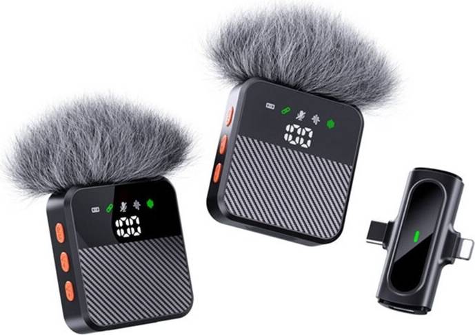 Microfono Lavalier Wireless 2 In 1
