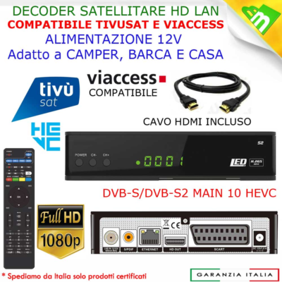 Decoder Satellitare DVB-S2 HD RX540-EV