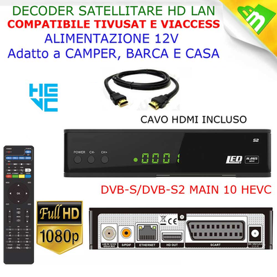 Decoder Satellitare HD RX540-EV WiFi