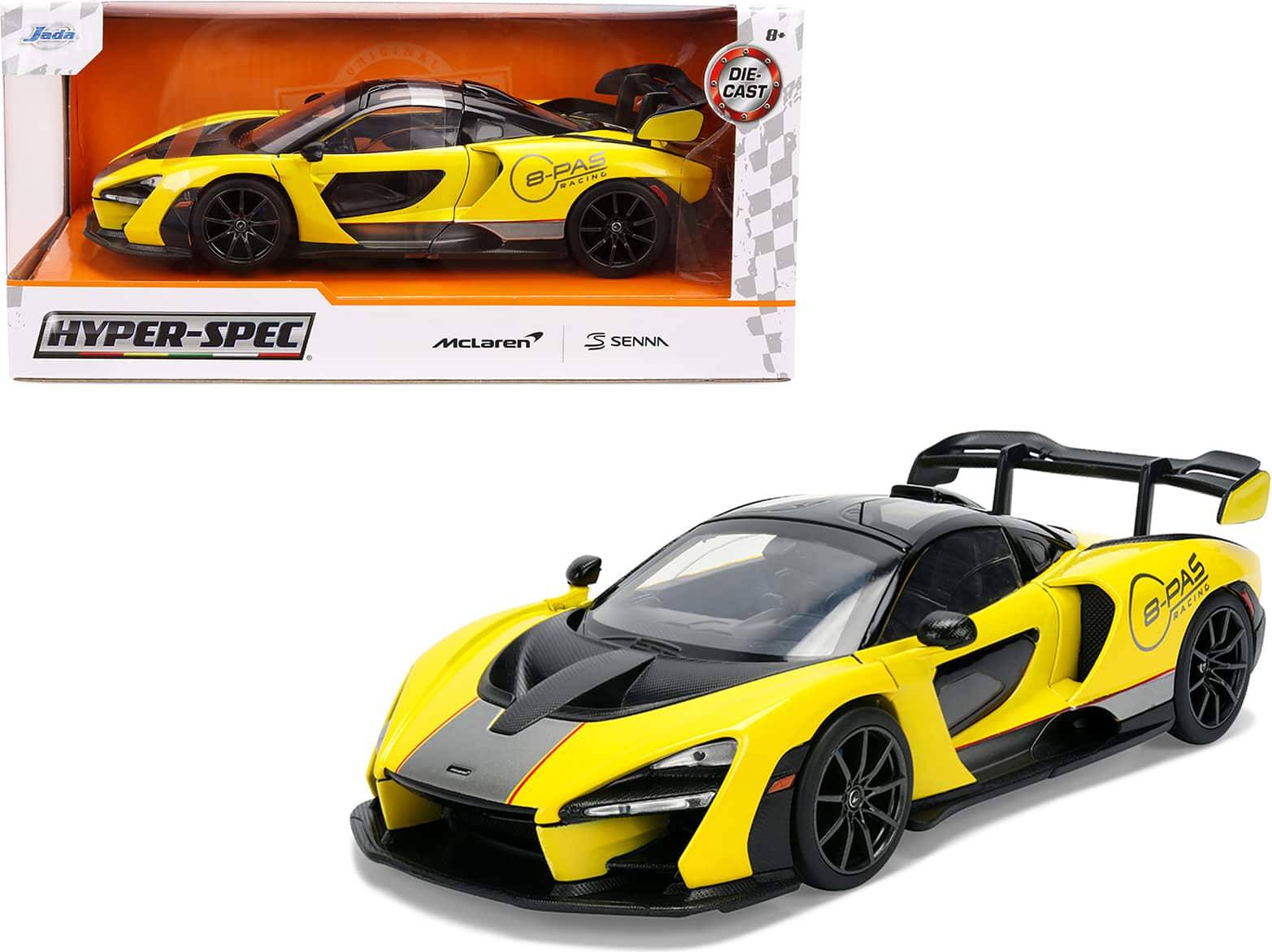 Jada Senna 8-PAS Racing Yellow Metallic Diecast Model