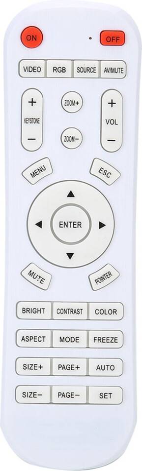 Télécommande Universelle Blanche Projecteurs Multimarques