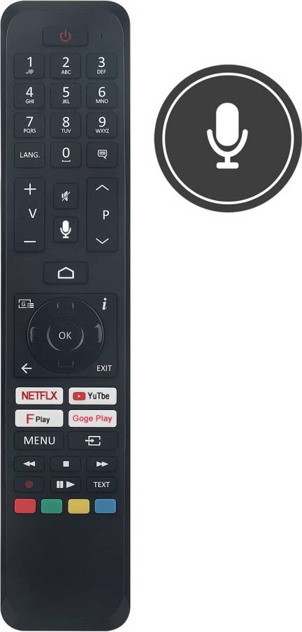 RC45161 Remote Replacement for JVC Android HD TV