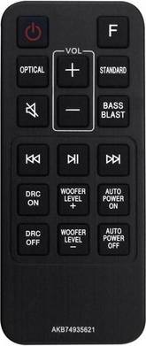 Akb74935621 Remote Control For Sound Bar