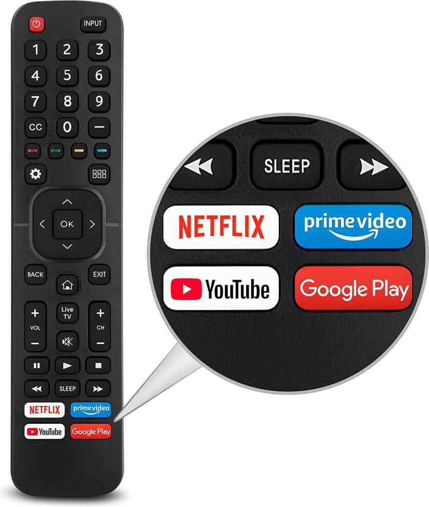 Hisense Smart TV Remote Control EN2A27