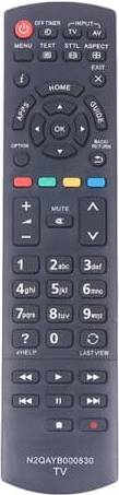 Panasonic LED TV Remote Control N2QAYB000830