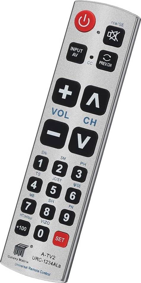Universal Remote Control Seniors Large Buttons