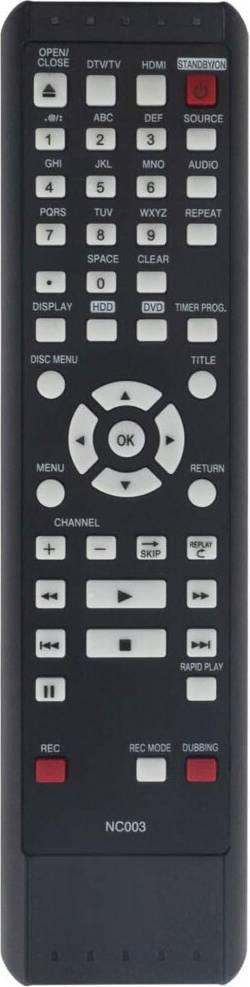 NC003UD Replacement Remote Control
