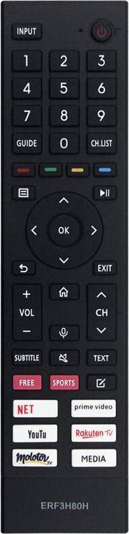 ERF3H80H Remote Control LED TV