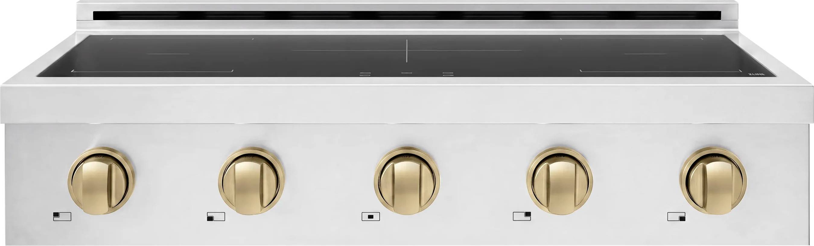 5 burner induction hob ZLINE Autograph Edition 36-Inch Paramount Induction Rangetop