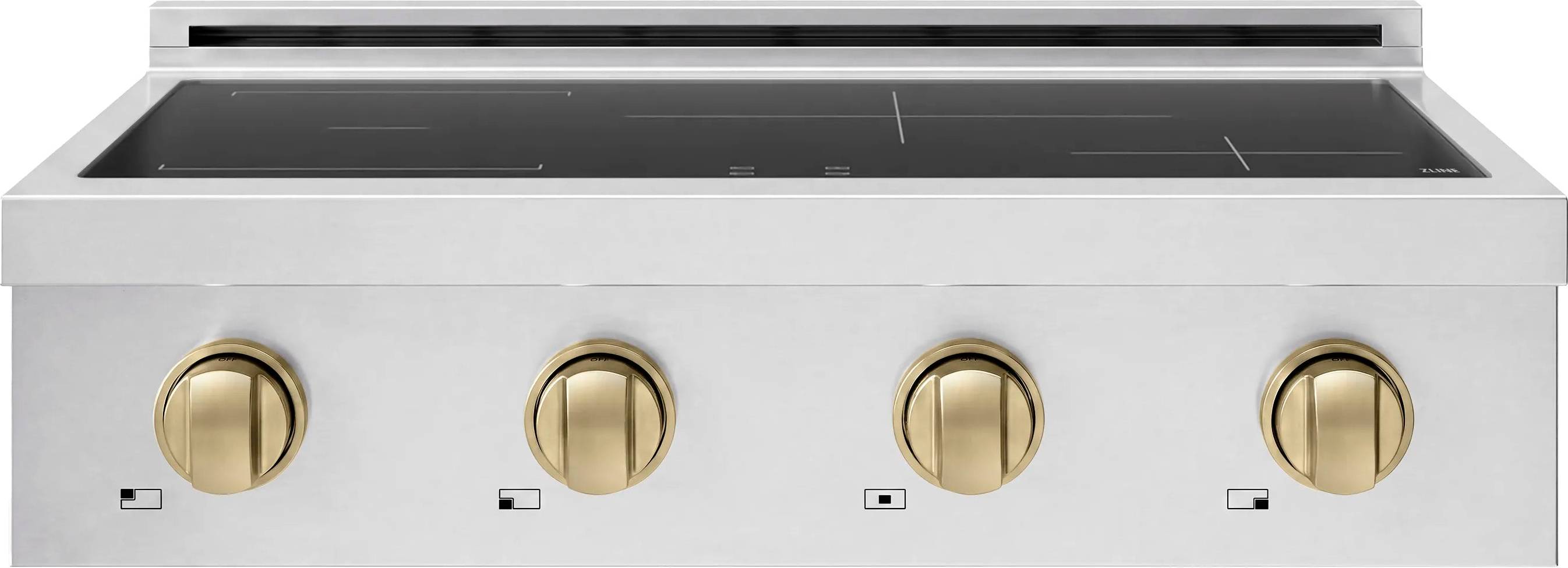 4 burner induction cooktop ZLINE Autograph Edition 30-Inch Paramount Induction Rangetop