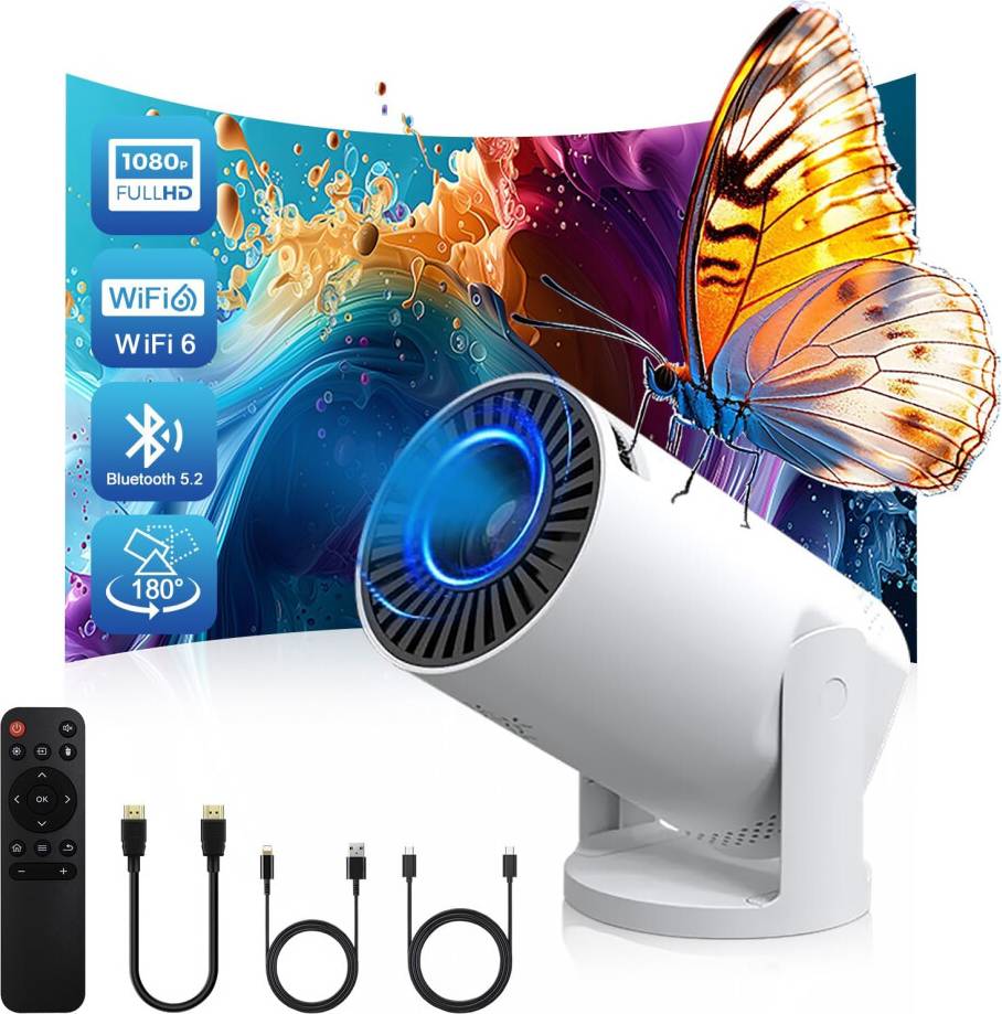 Wireless Mini Projector 4K 1080P