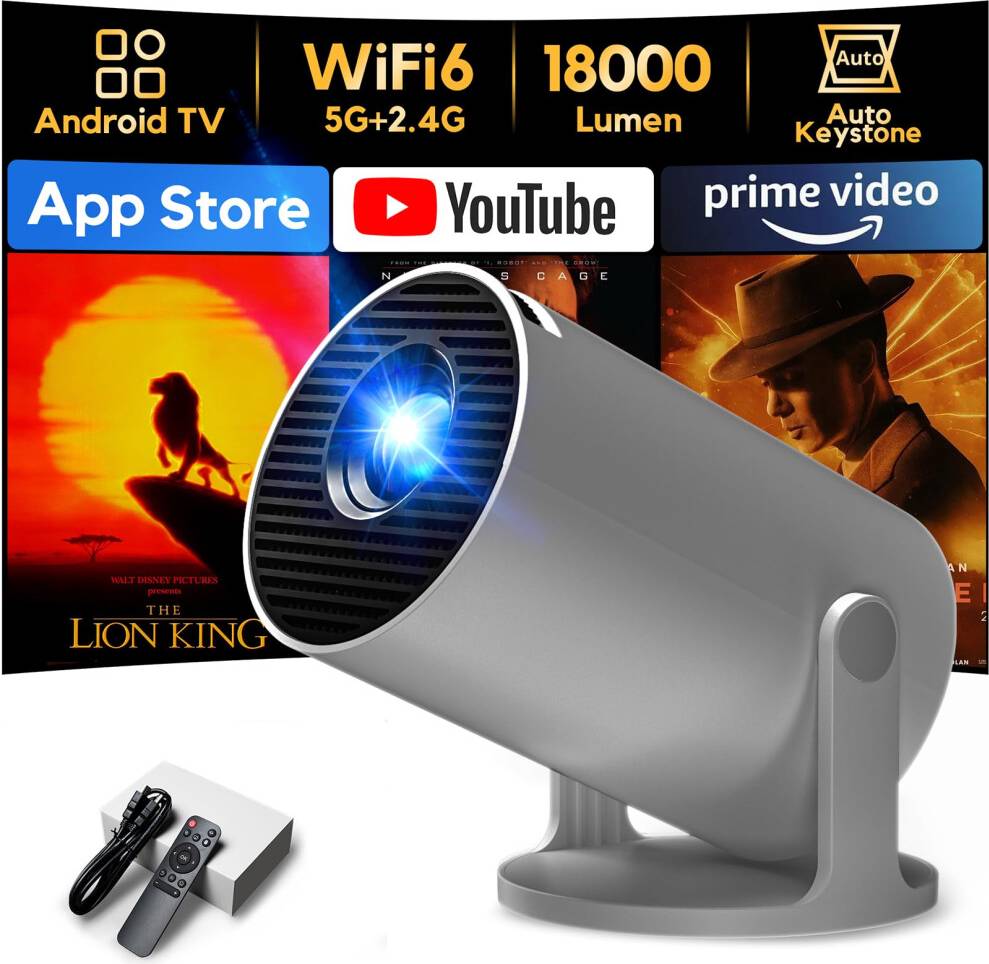 Akiyo Mini Projector O2 2026 18000 Lumen