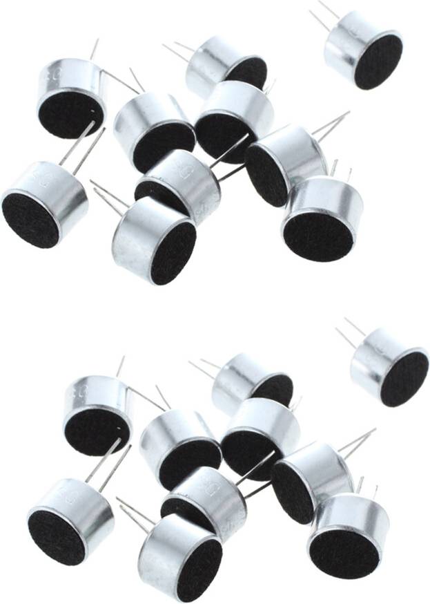 20 Pcs 2 Pin Mini MIC Capsule Microphone