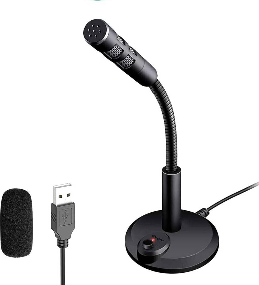 USB Desktop Microphone With Mute Button