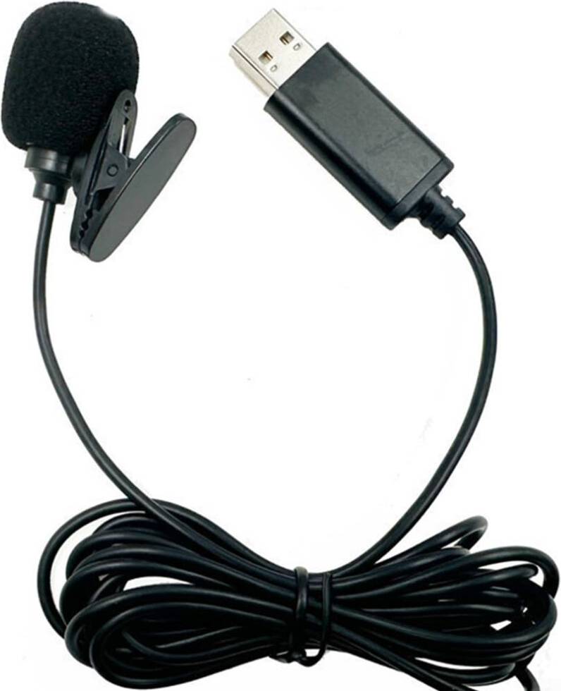 Directional Lapel Microphone USB Connection