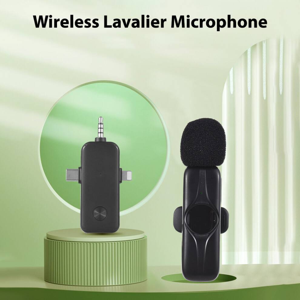 Wireless Lavalier Microphone System Dual