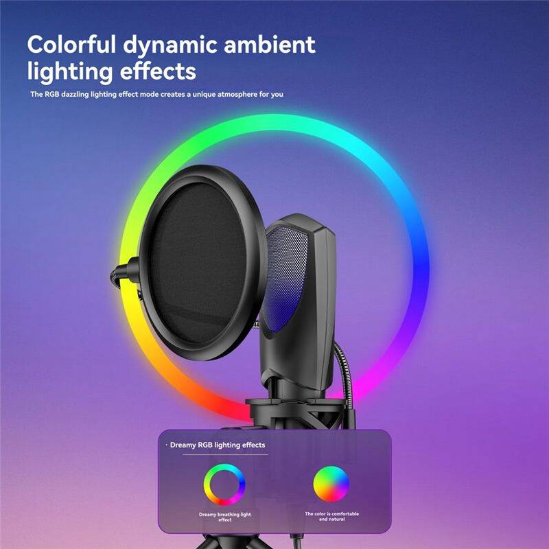 Desktop USB Condenser Microphone RGB