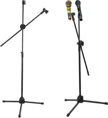 B&Q Pro Boom Mic Stand Adjustable With Clips