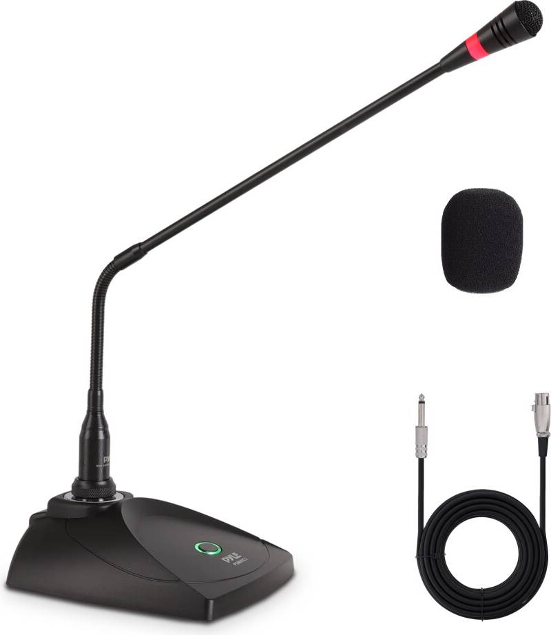Pyle Desktop Gooseneck Wired Microphone System