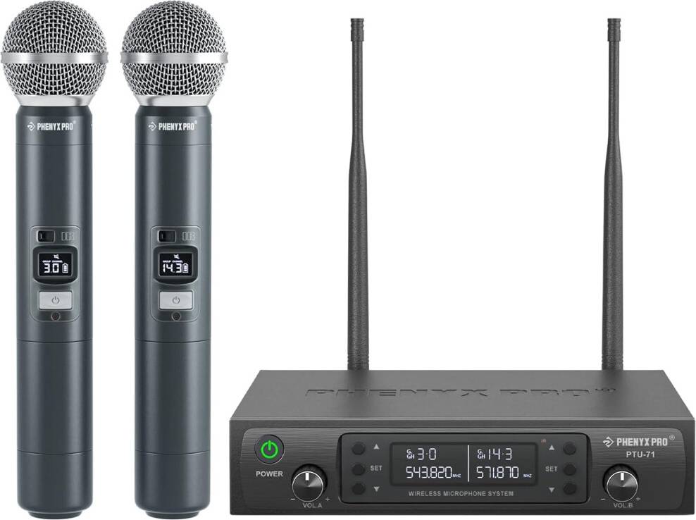 Dual Wireless Microphone System