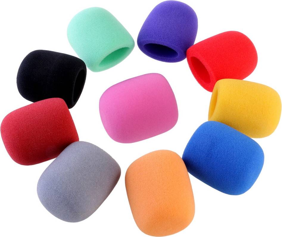 Handheld Microphone Windscreen Foam Cover Set