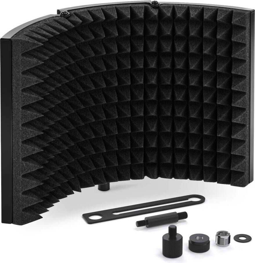 Microphone Isolation Shield Foam Reflector