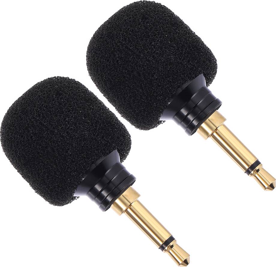 iplusmile 2Pcs In-Line Voice Recording Microphone