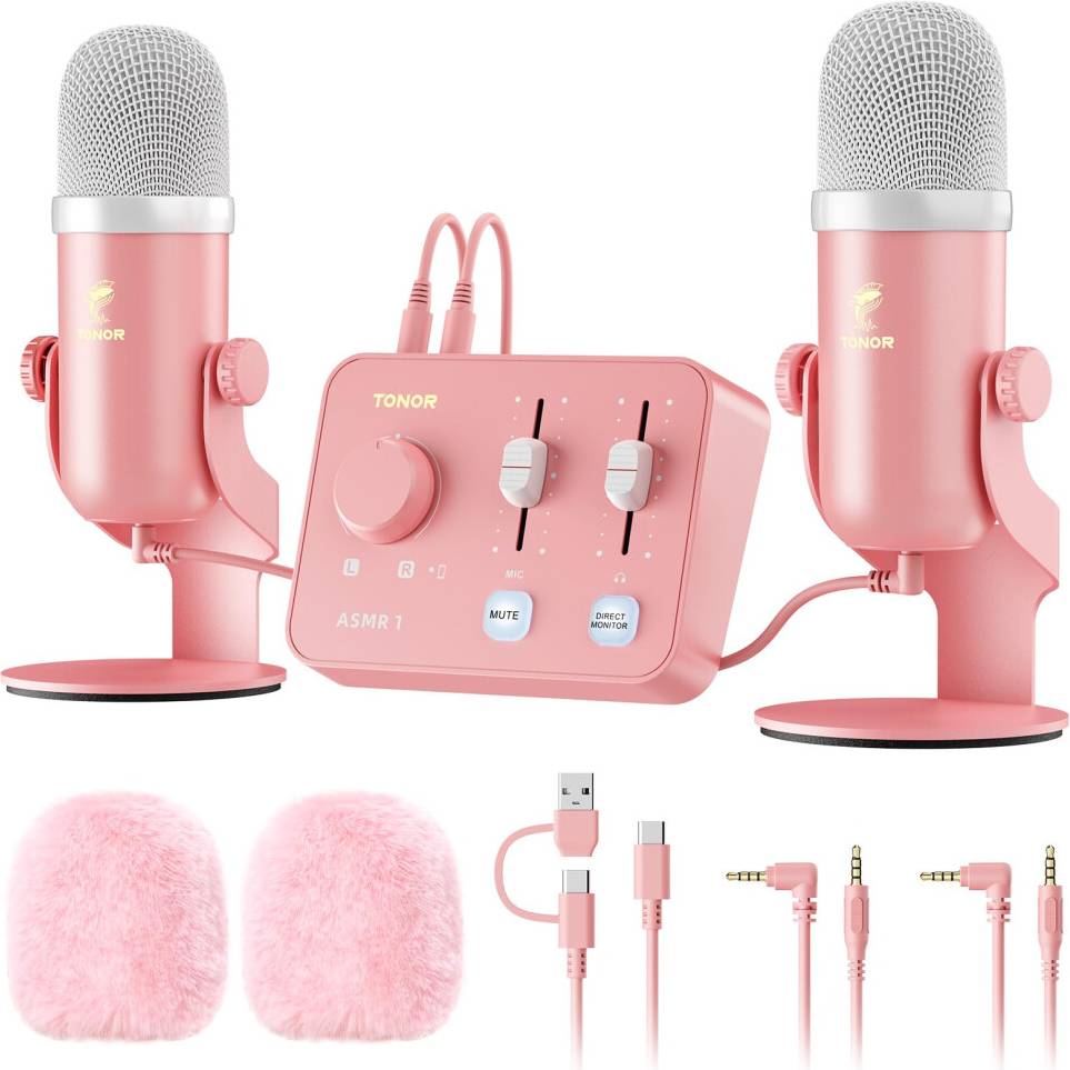 Tonor ASMR Microphone Equipment Bundle Audio Interface