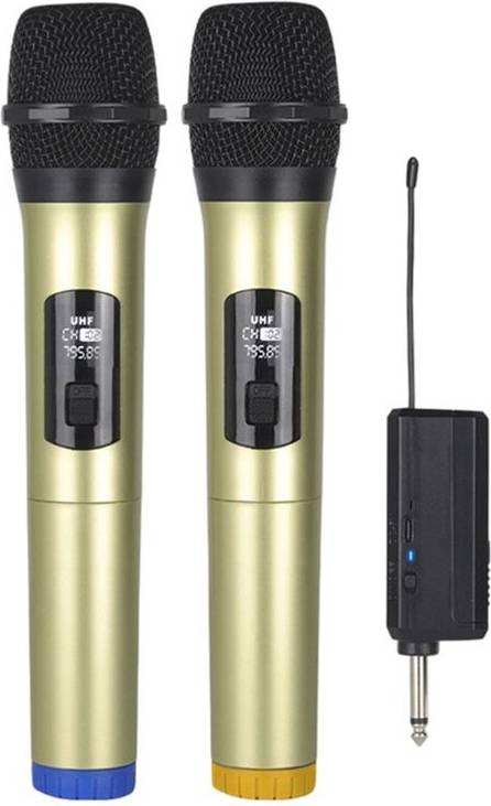 Wireless Microphone with Rechargeable Receiver