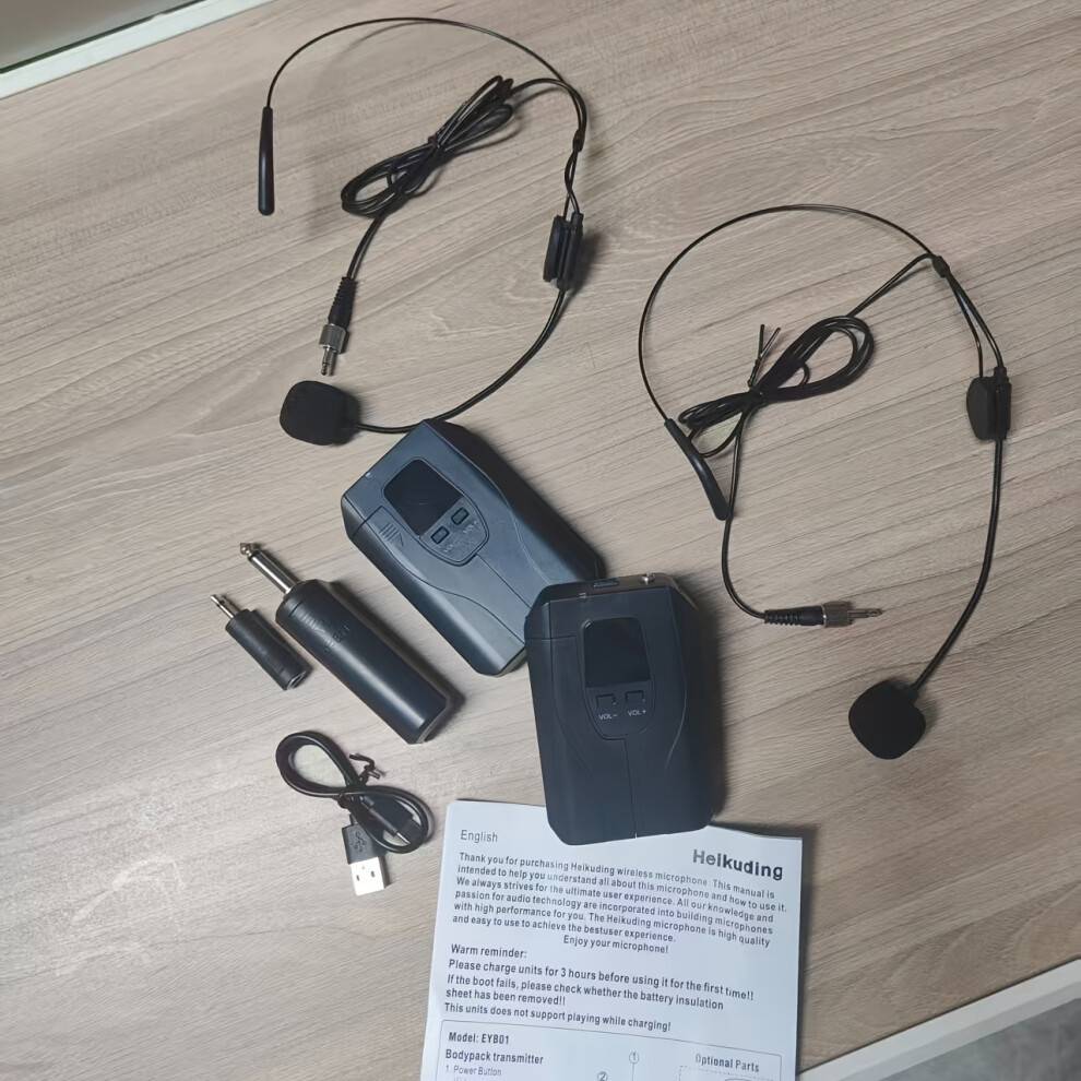 Dual Bodypack Wireless Microphone System