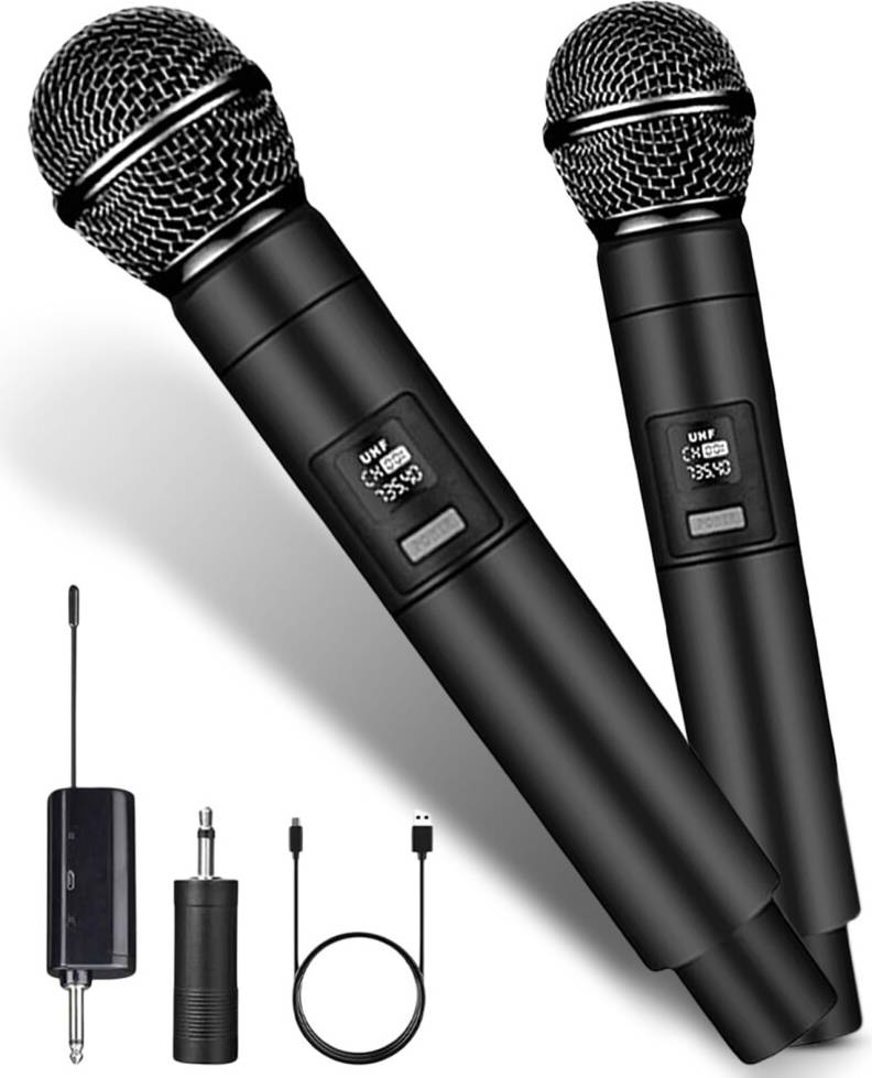 UHF Dual Channel Wireless Microphone System