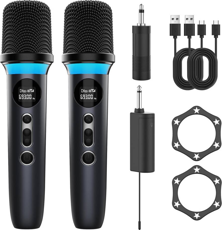 Dual Handheld Wireless Microphone System