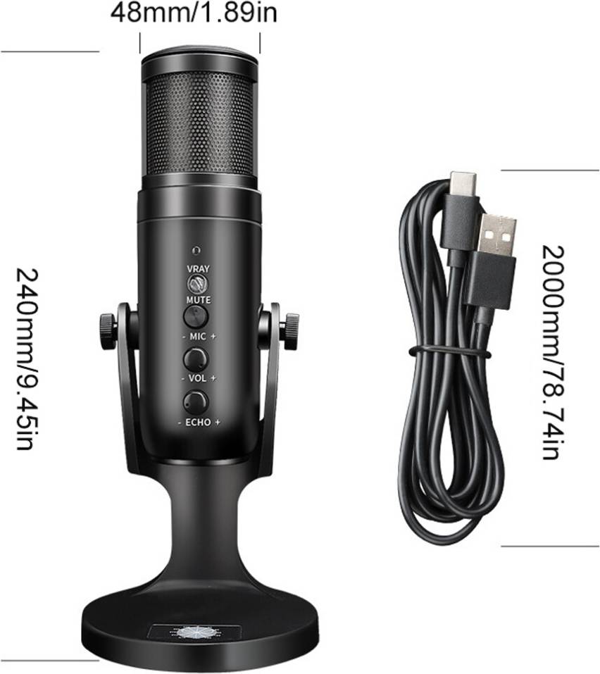 USB Microphone with RGB Light