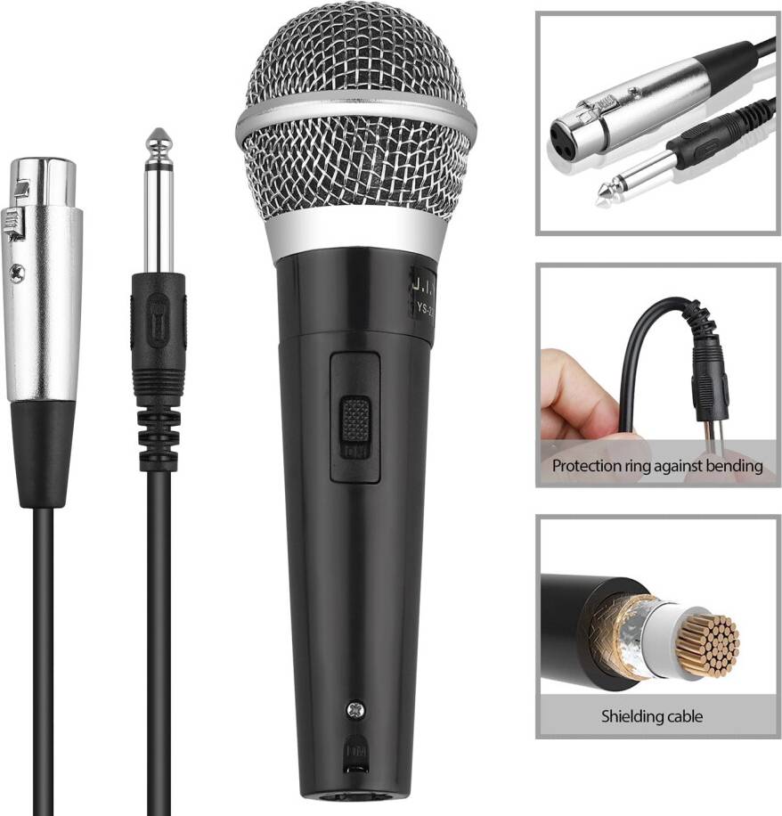 Dynamic Microphone for Singing 10ft XLR Cable
