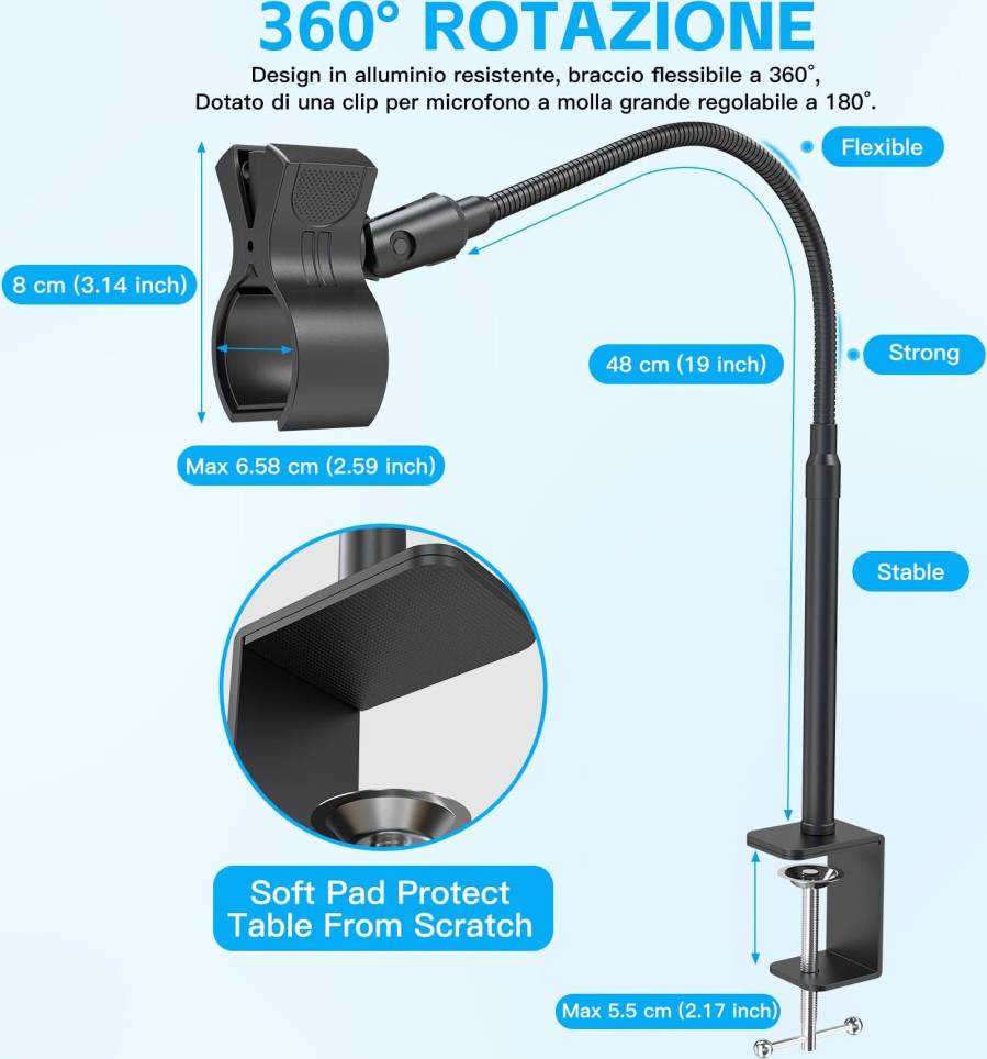 ZealSound Compact Microphone Arm Stand