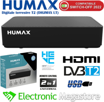Humax Ricevitore Digitale Terrestre T2 Digimax Lt-hd