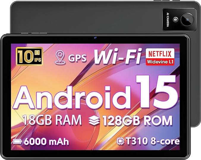 10 Inch Android 15 Touchscreen Tablet