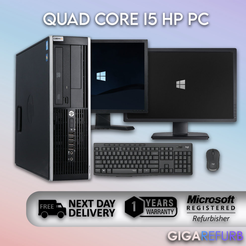 Custom HP Quad Core Intel i5 Desktop Computer