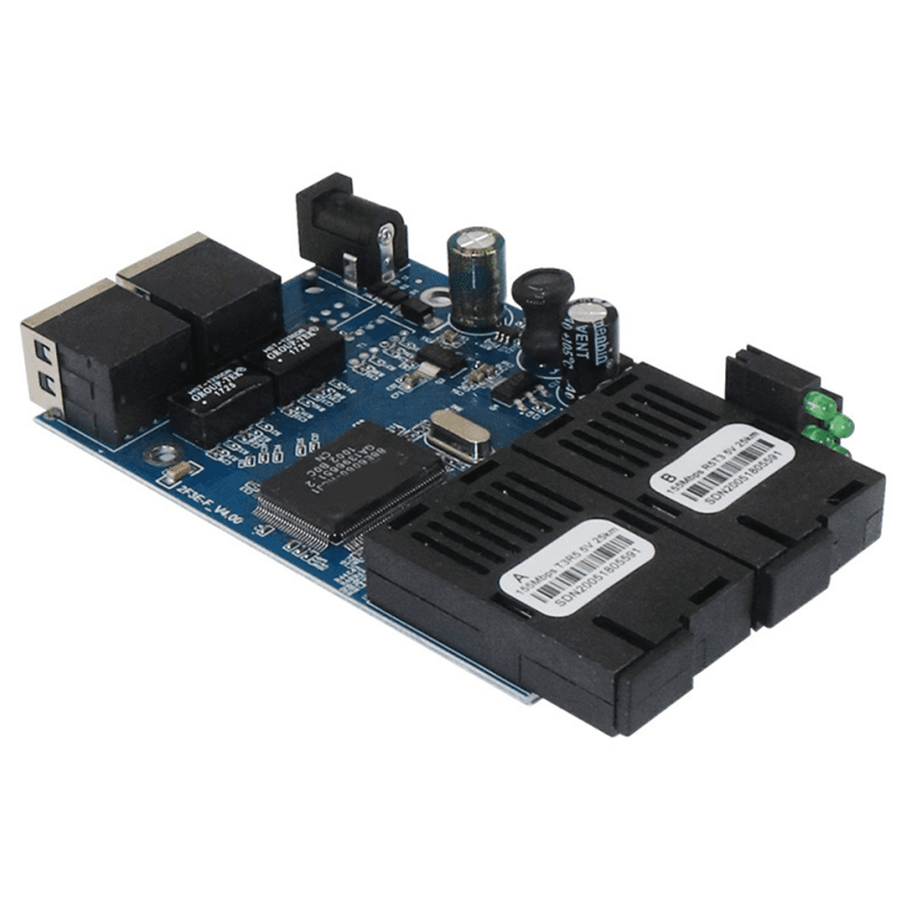Ethernet Fiber Switch 2 RJ45 UTP 2 SC Fiber Optical Media Converter