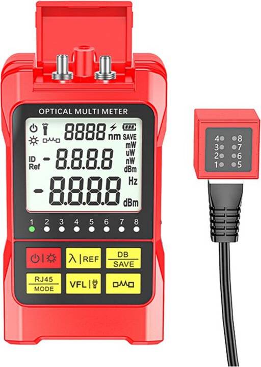Exogio Fiber Optic Optical Power Meter 50MW RJ45 Tester
