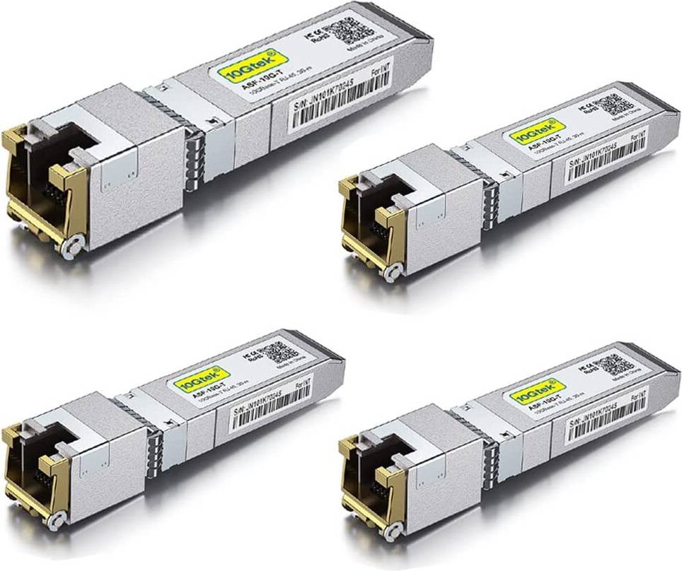 Sfp +rj45 10g 10Gtek 4 Pack 10G SFP Plus to RJ45 Module