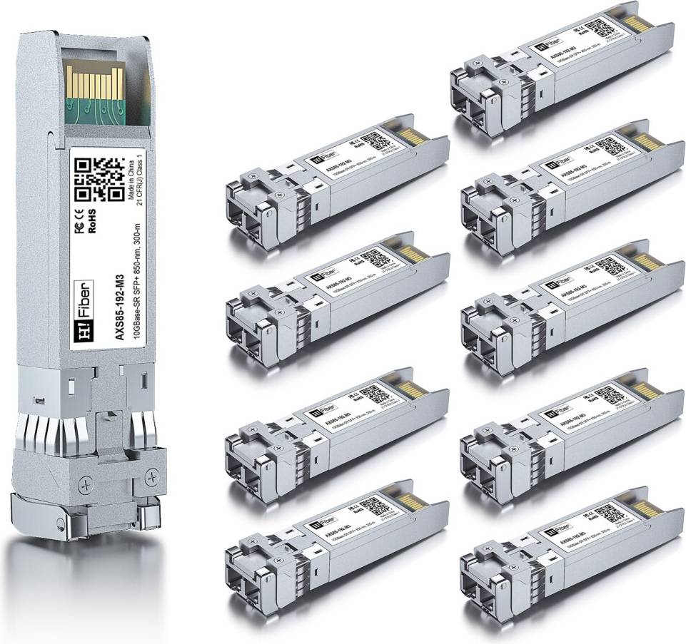 Unifi fiber 10G Multimode SFP+ LC Module 10 Pack
