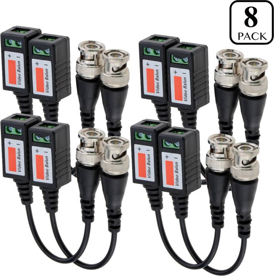 Video Balun Transceiver 8 Pack