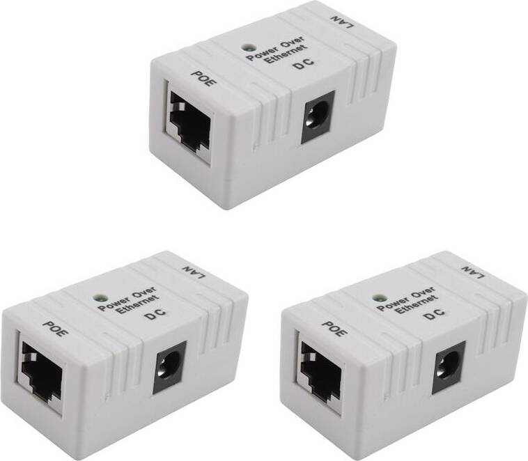 Ethernet splitter 3X 100 Mbps BJW POE Injector Power Splitter