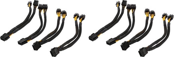 8 Pcs CPU 8 Pin Splitter Adapter