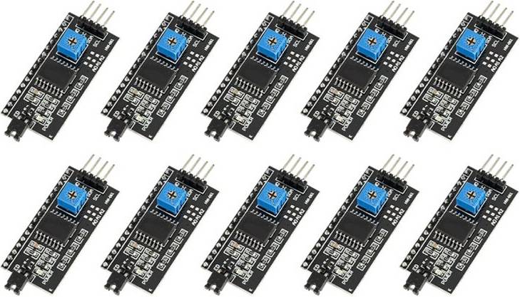 Kepptory 10Pcs PCF8574 I2C IIM LCD1602 Display Adapter Module