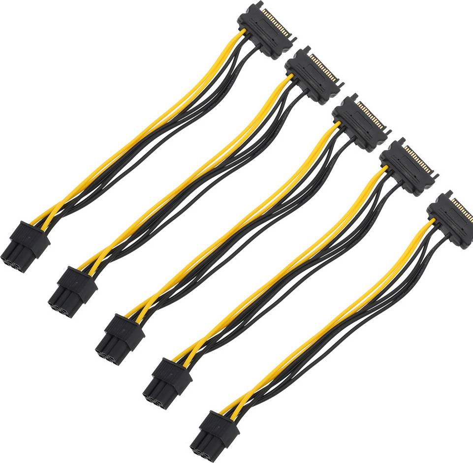 5 PCS Graphics Card Power Cable