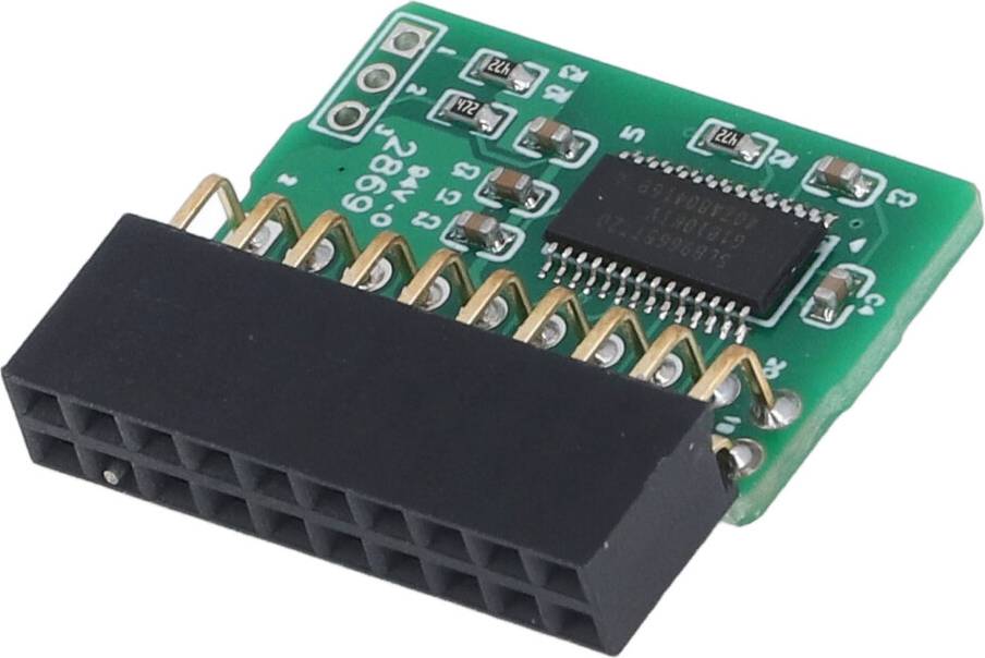 TPM 2.0 Module 20-Pin LPC Vertical PCB