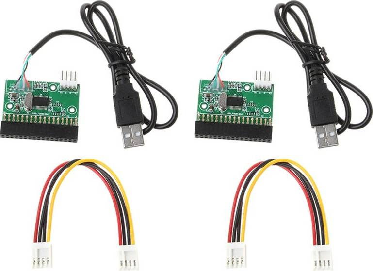 2Pcs 1.44MB 3.5 Inch USB Cable Adapter